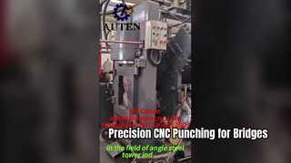 Bridge Engineering Use Cnc Angle Metal Punching Shearing Machine